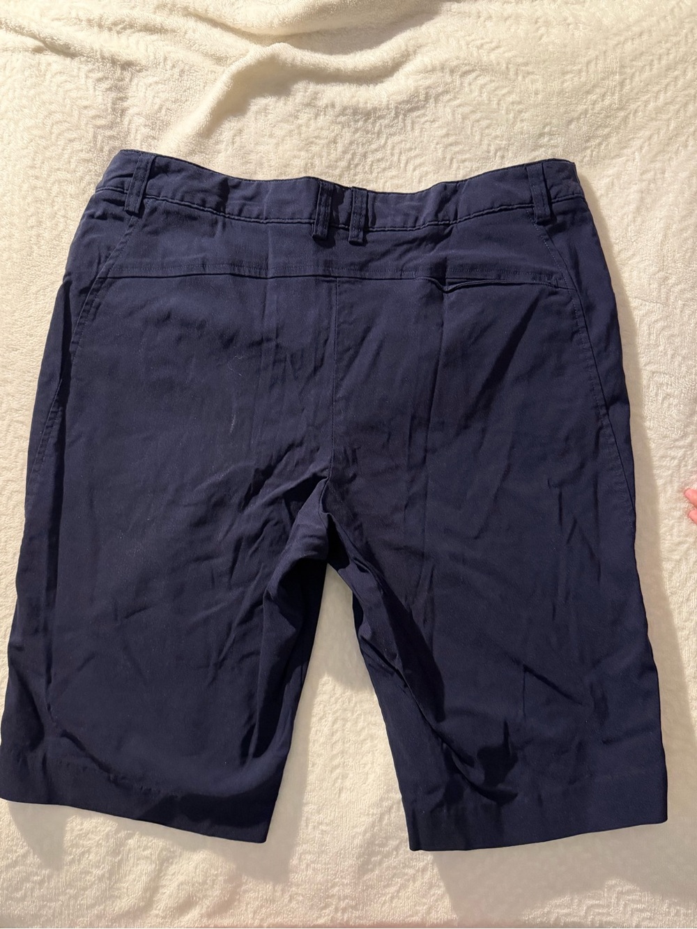 Sport Haley Navy Blue Stretch Golf Shorts | Size 10 - Picture 3 of 4